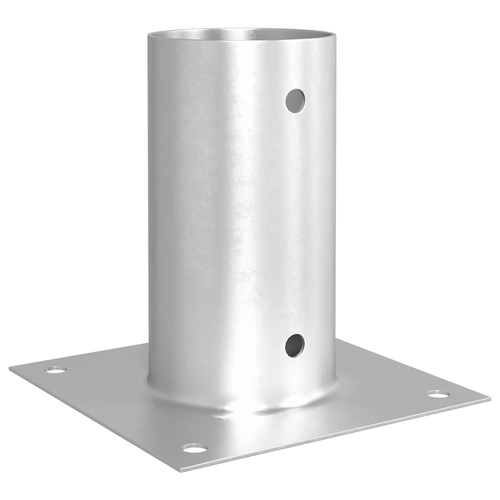runder Bodenanker 12 Stk. Silber 15 x 15 x 15 cm Metall