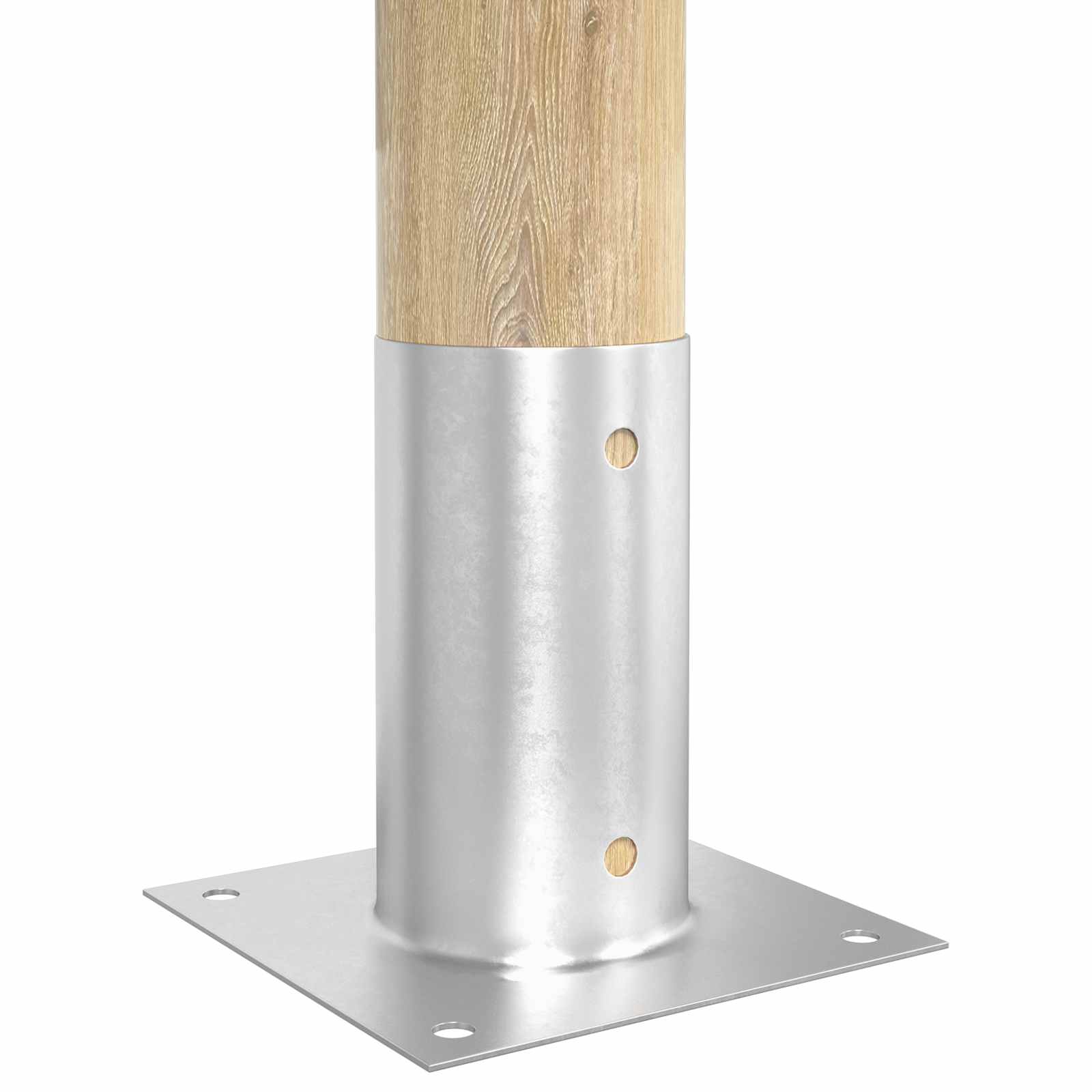 runder Bodenanker 12 Stk. Silber 15 x 15 x 15 cm Metall