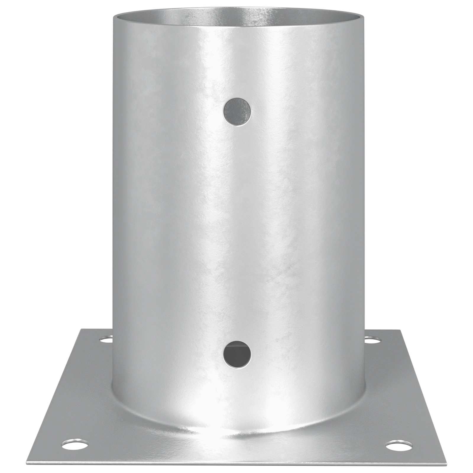 runder Bodenanker 12 Stk. Silber 15 x 15 x 15 cm Metall