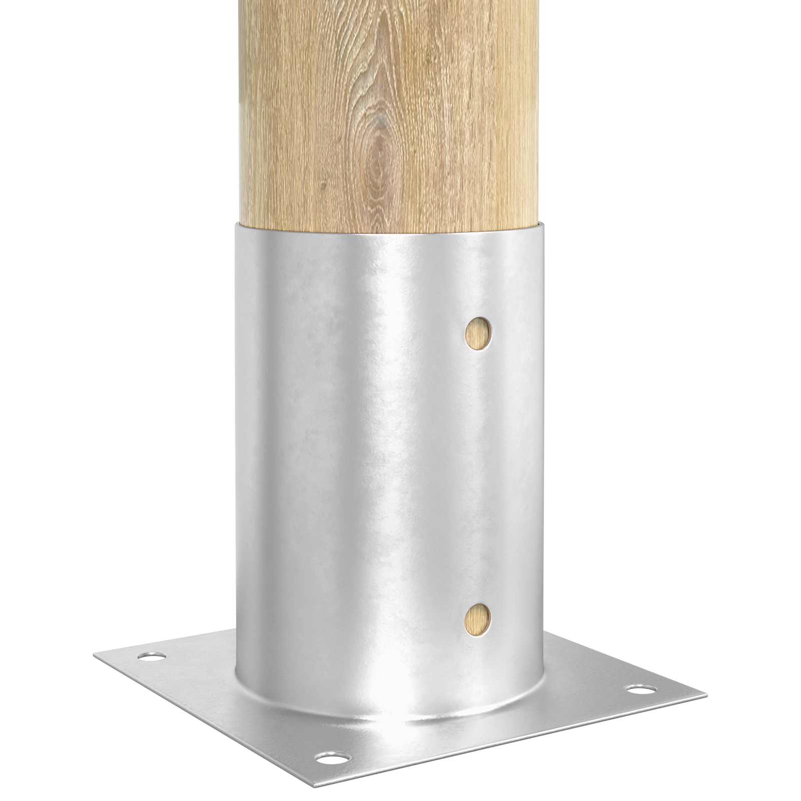 runder Bodenanker 12 Stk. Silber 15 x 15 x 15 cm Metall
