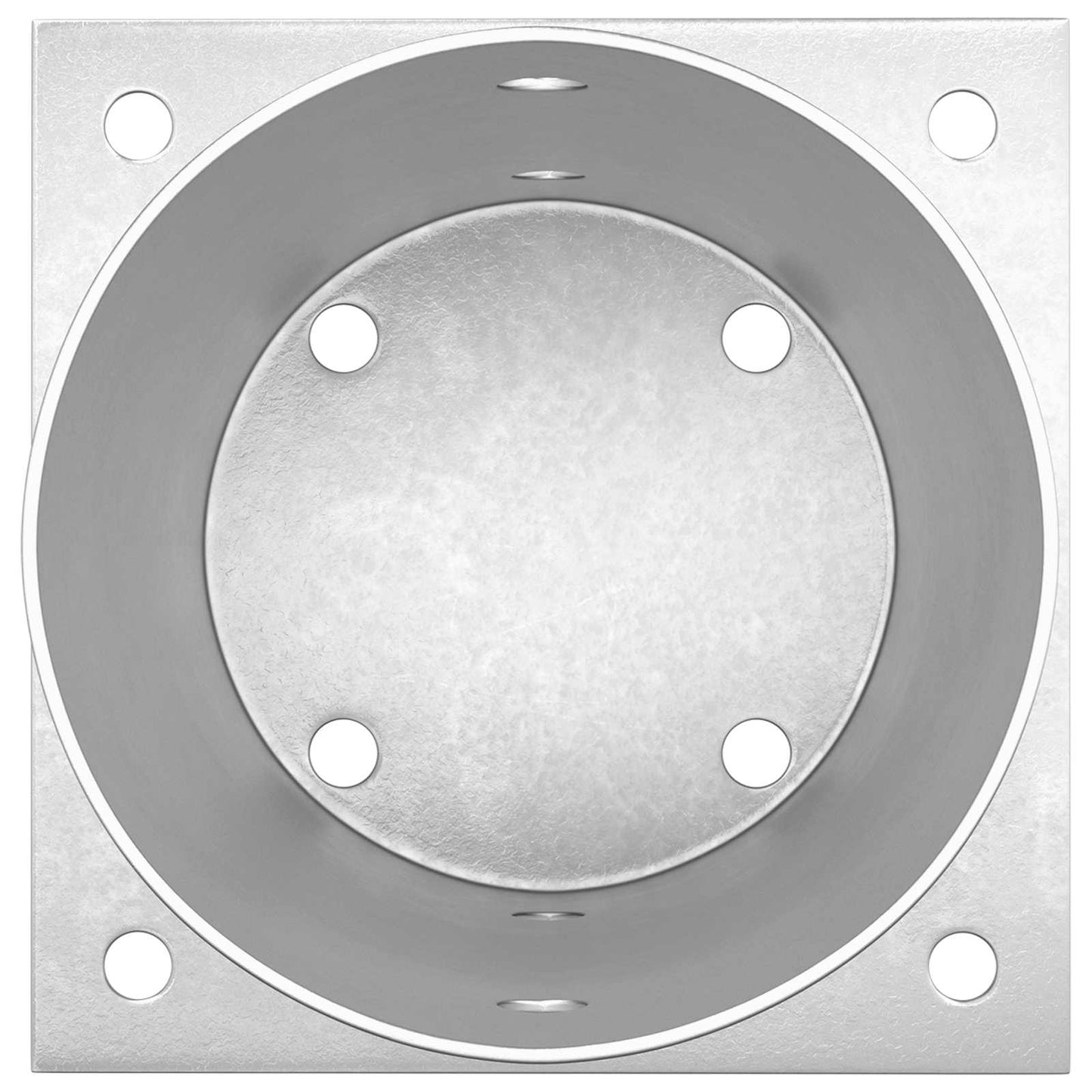 runder Bodenanker 12 Stk. Silber 15 x 15 x 15 cm Metall