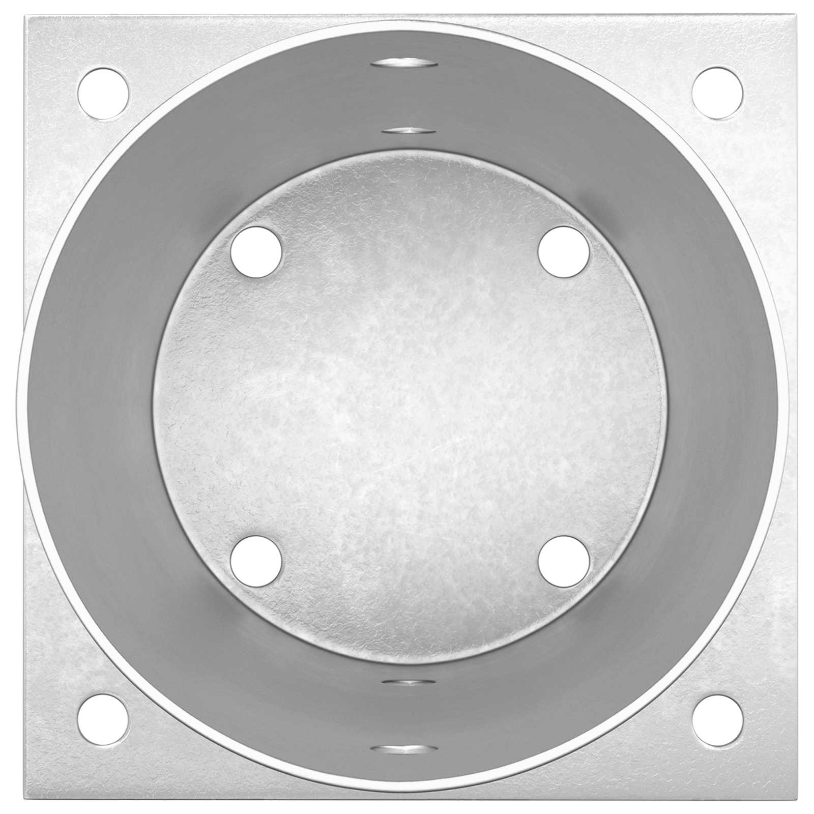 runder Bodenanker 12 Stk. Silber 15 x 15 x 15 cm Metall