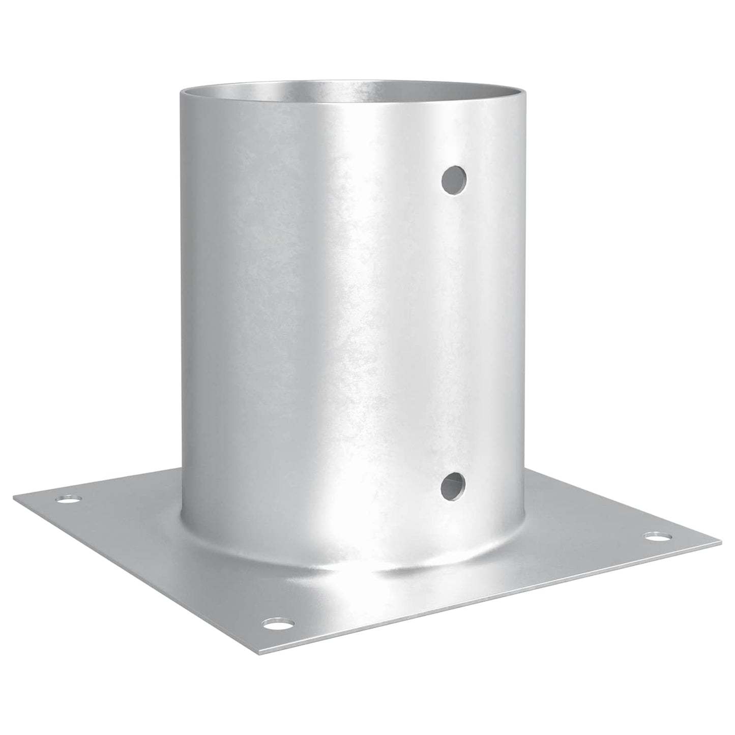 runder Bodenanker 12 Stk. Silber 18 x 18 x 15 cm Metall