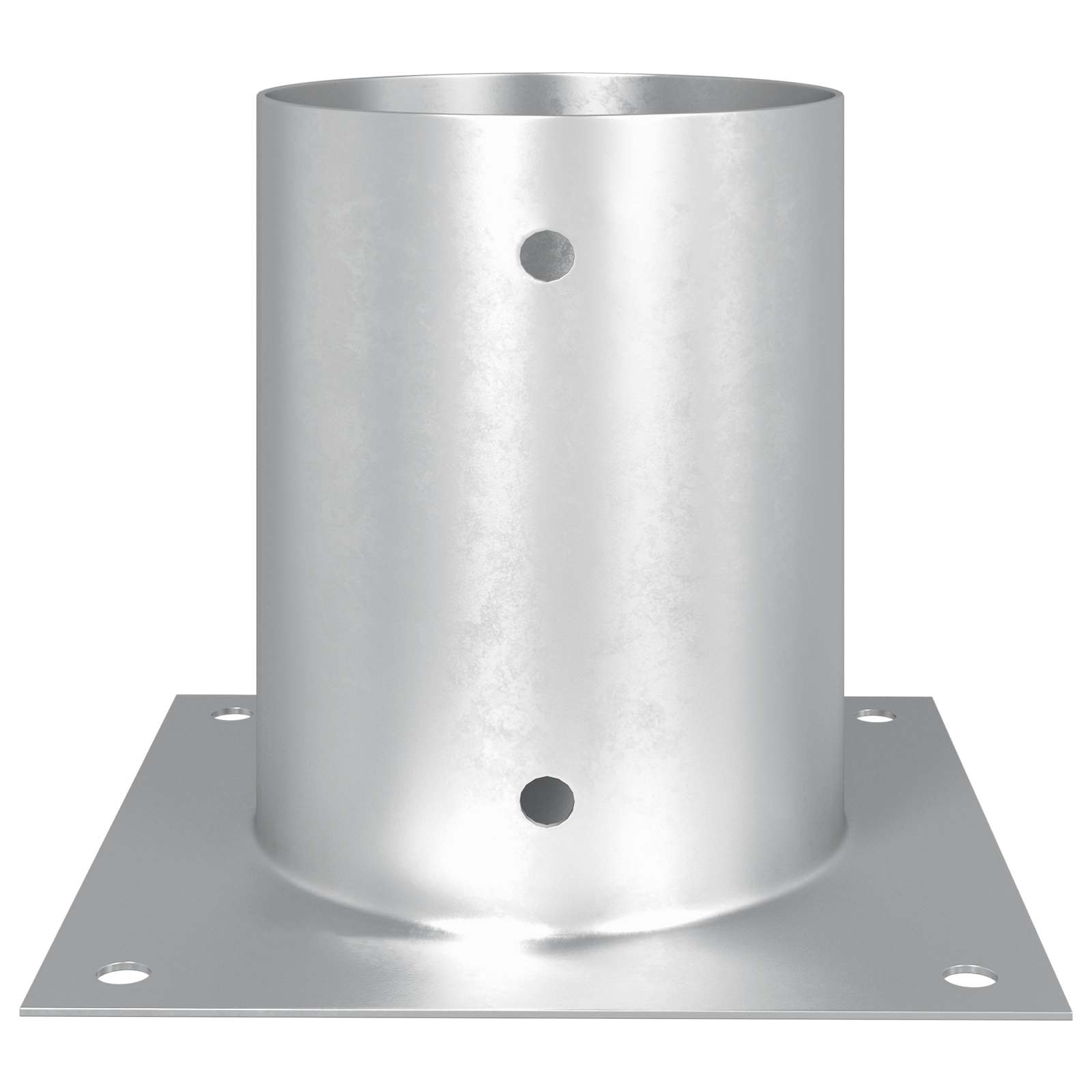 runder Bodenanker 12 Stk. Silber 18 x 18 x 15 cm Metall