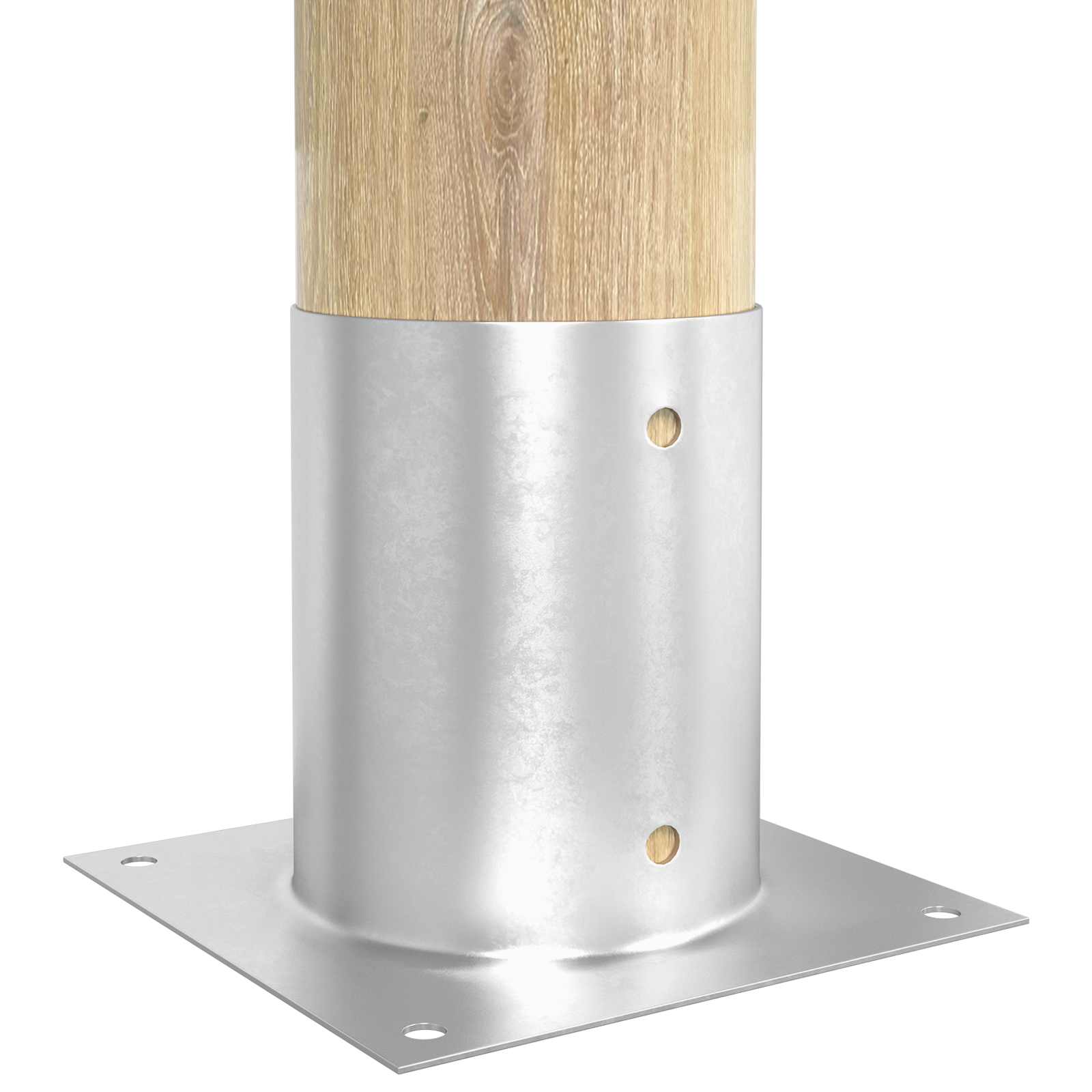 runder Bodenanker 12 Stk. Silber 18 x 18 x 15 cm Metall