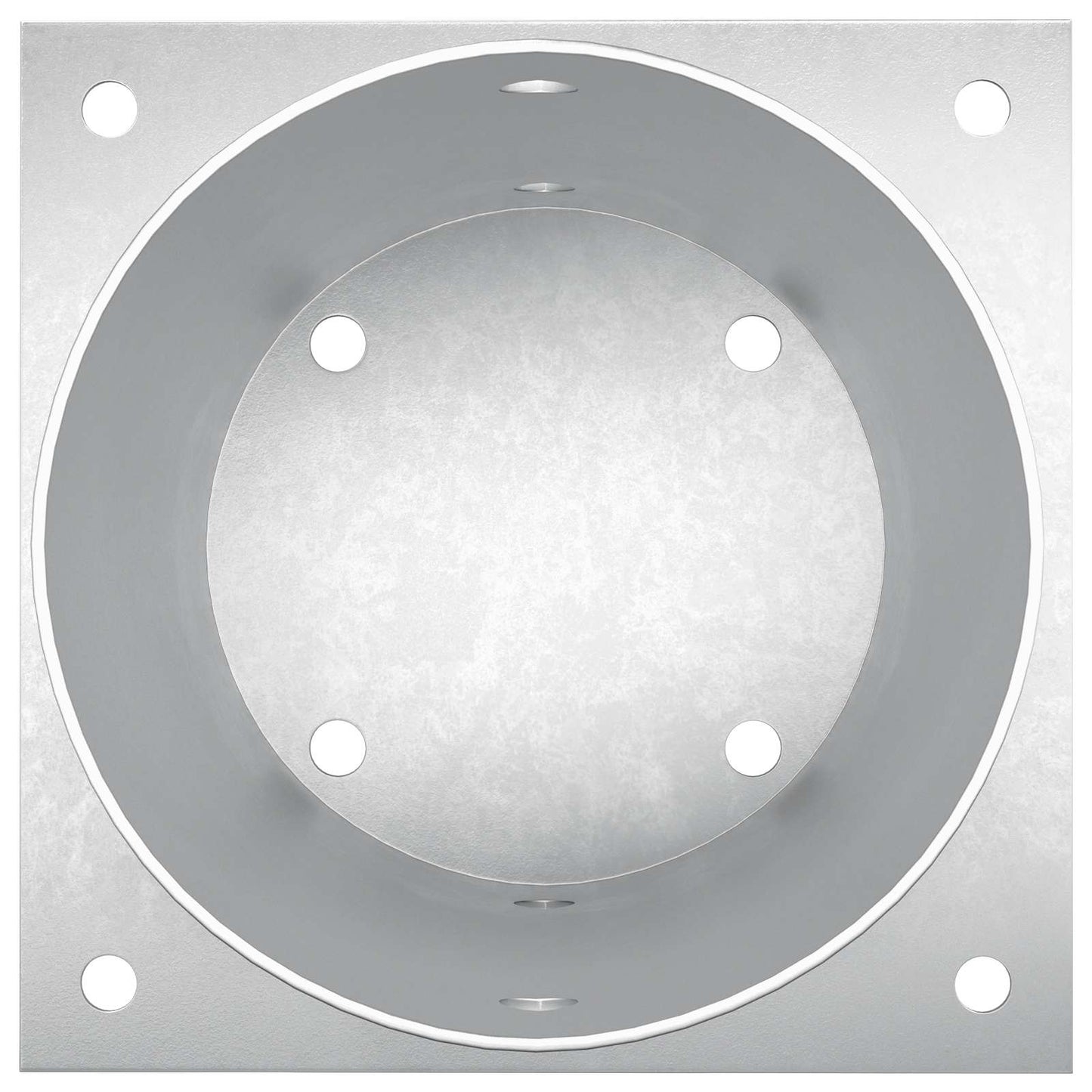 runder Bodenanker 12 Stk. Silber 18 x 18 x 15 cm Metall