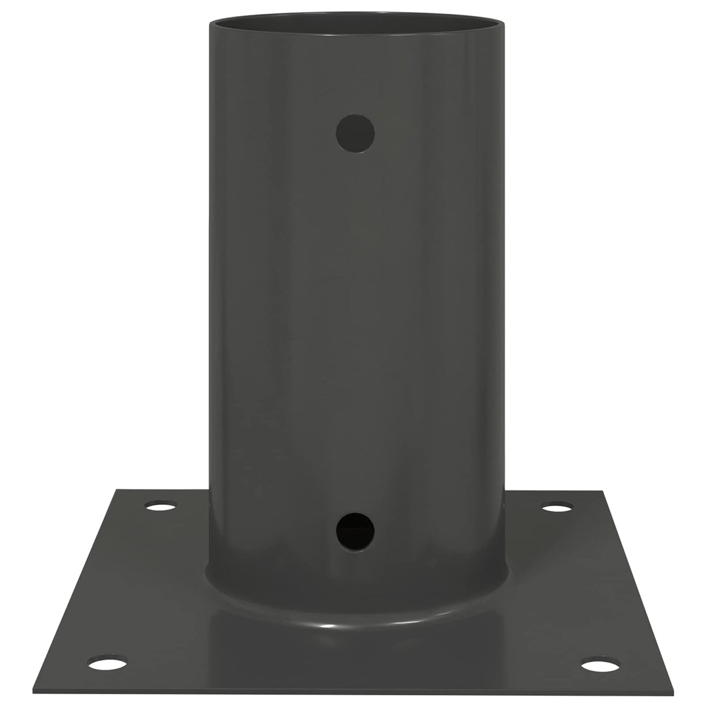 runder Bodenanker 4 Stk. Anthrazit 15 x 15 x 15 cm Metall