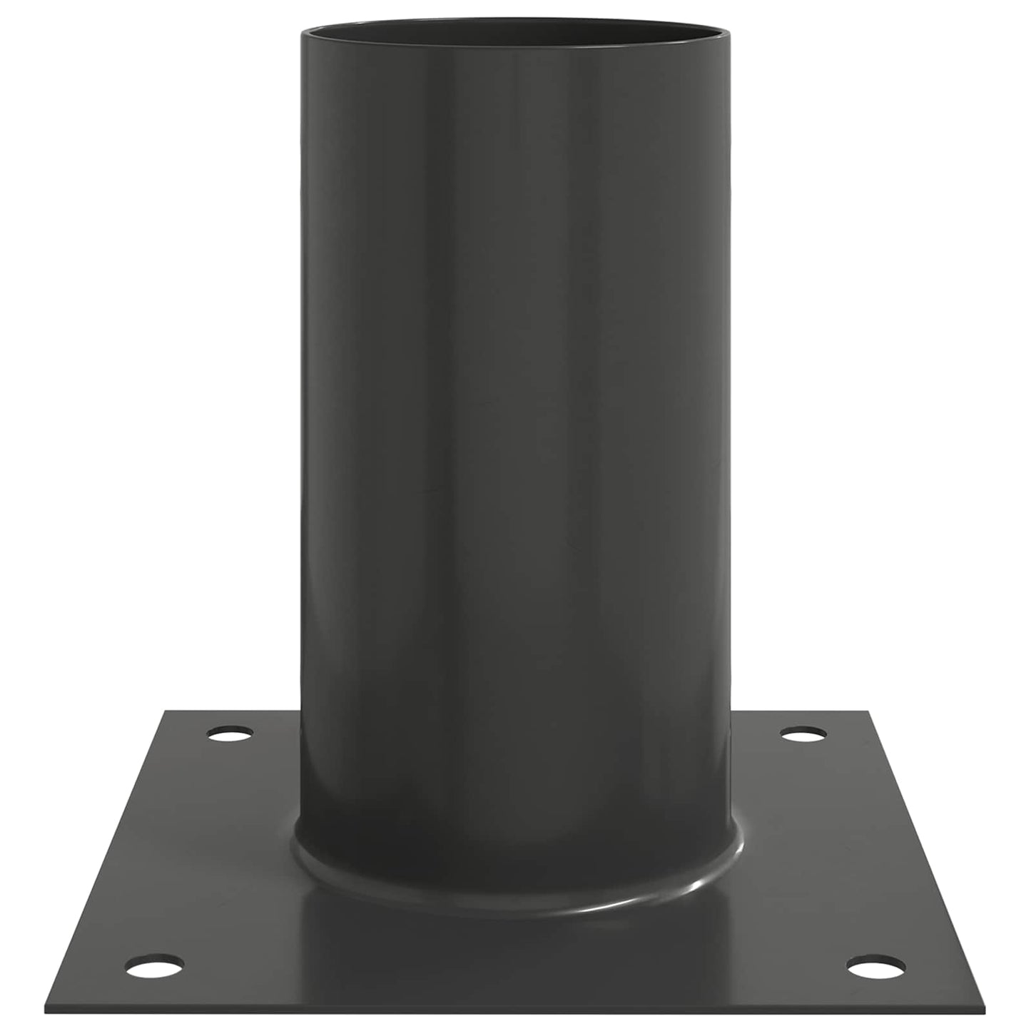 runder Bodenanker 4 Stk. Anthrazit 15 x 15 x 15 cm Metall