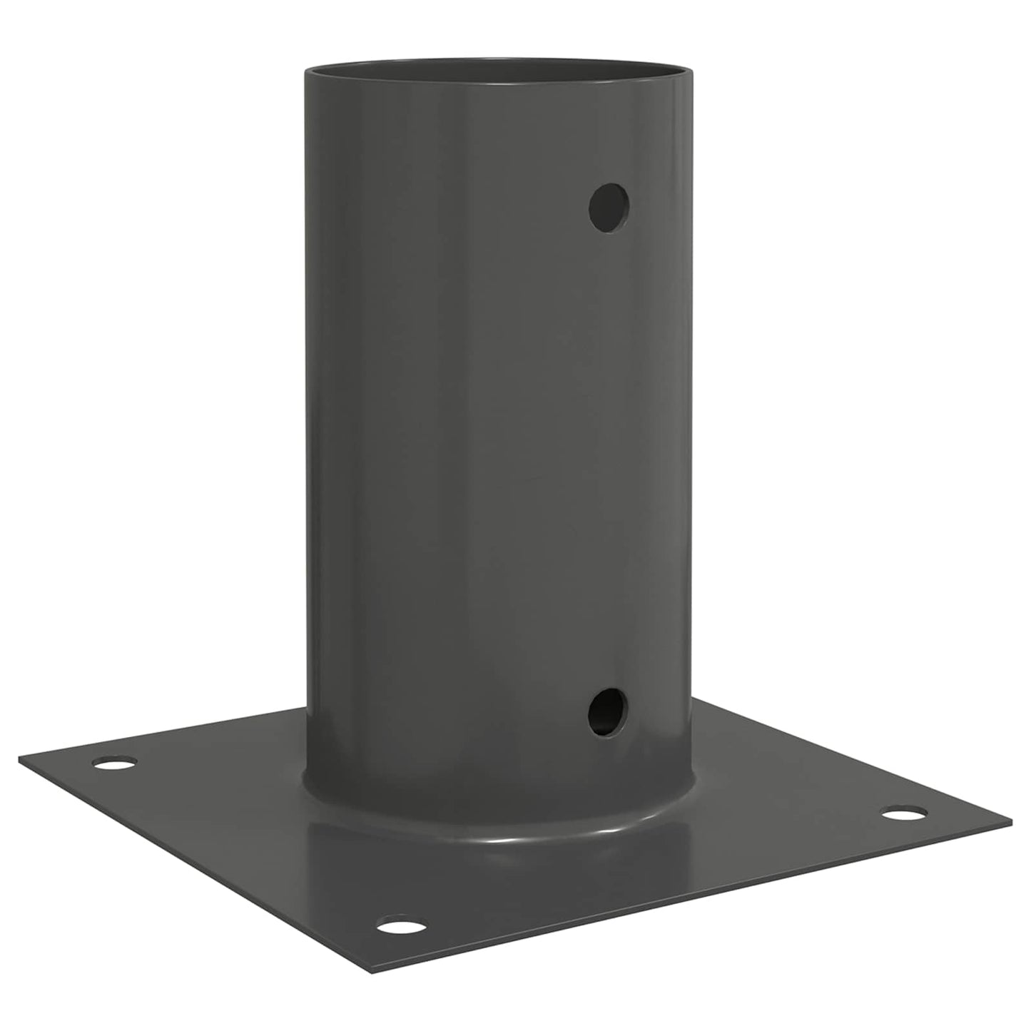 runder Bodenanker 12 Stk. Anthrazit 15 x 15 x 15 cm Metall