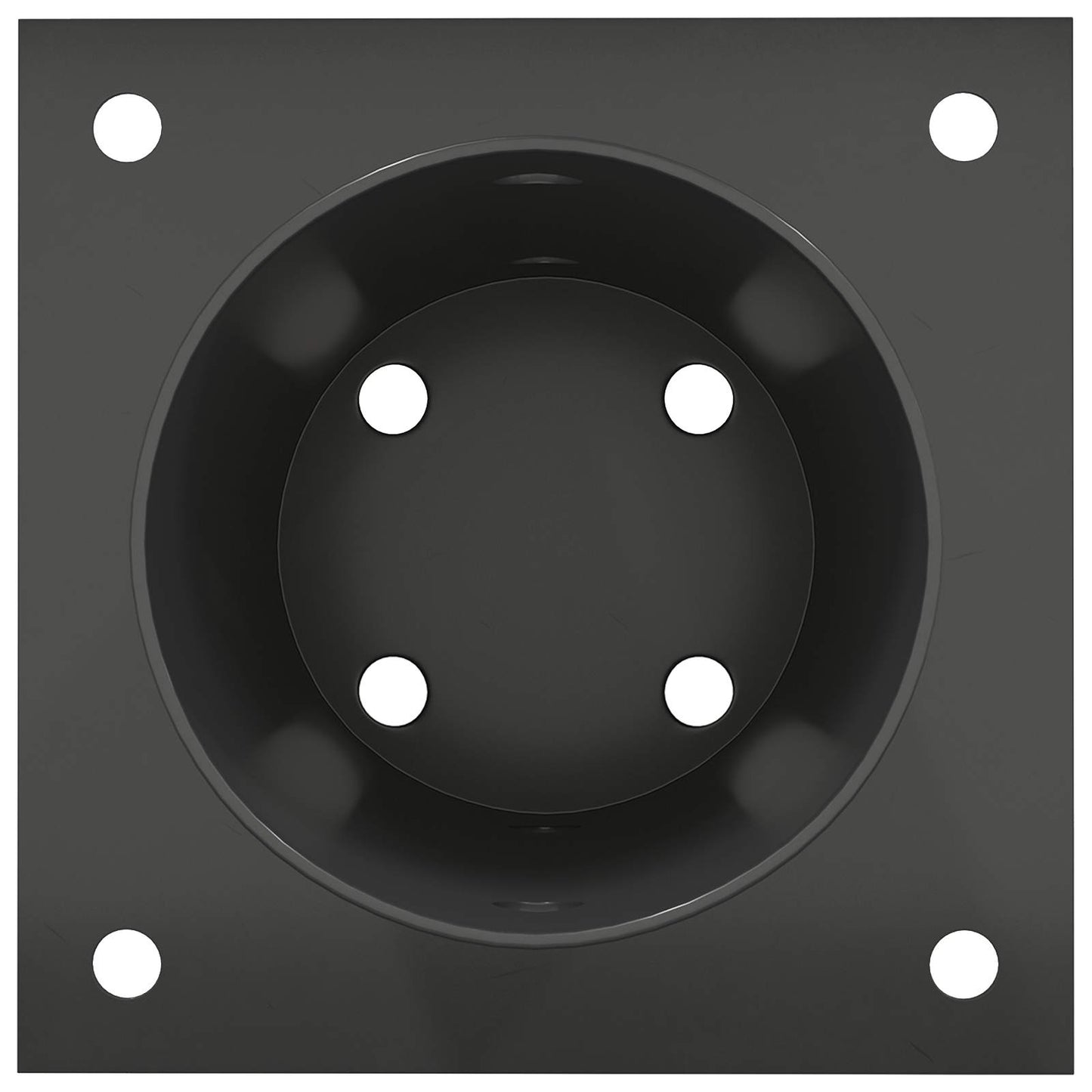runder Bodenanker 12 Stk. Anthrazit 15 x 15 x 15 cm Metall