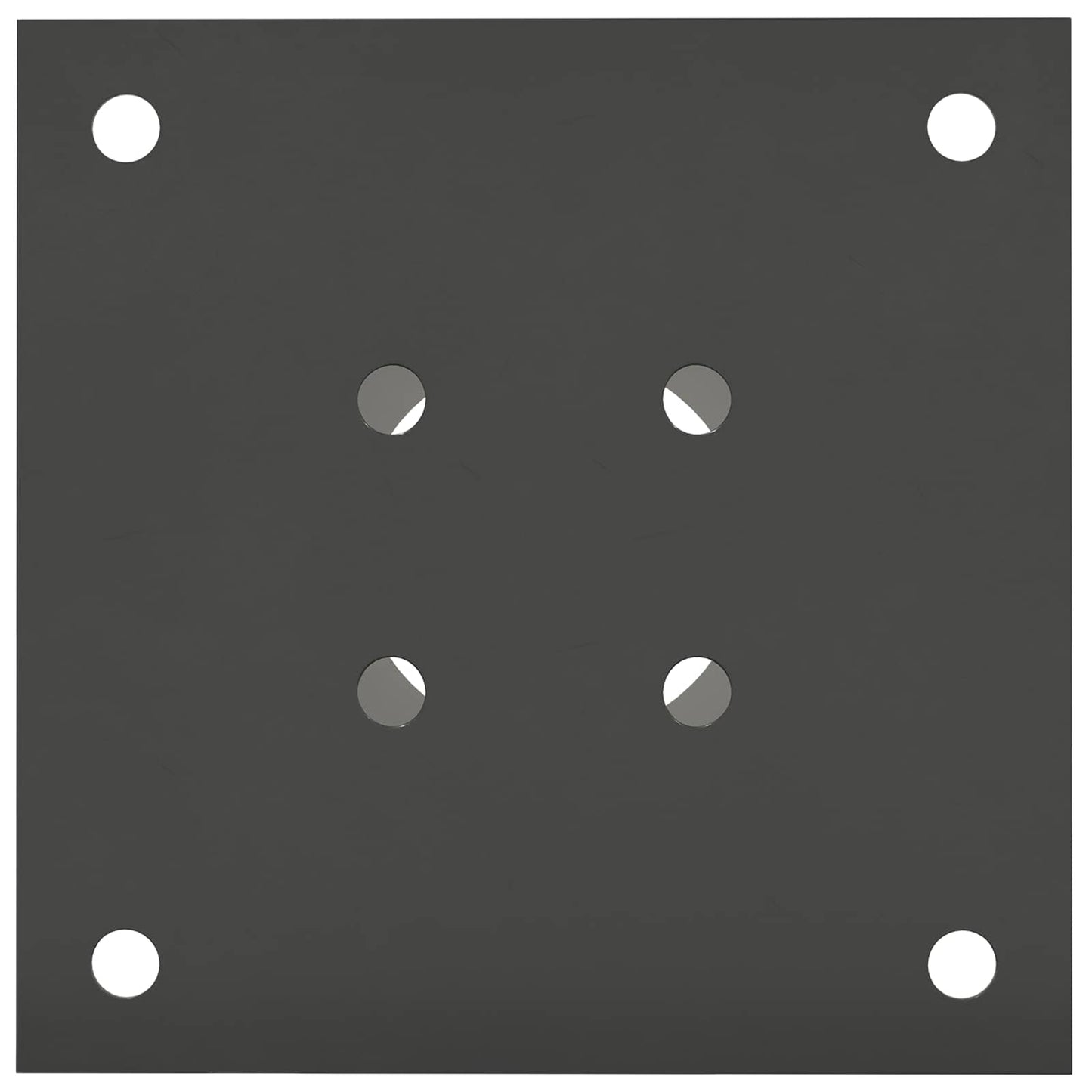 runder Bodenanker 12 Stk. Anthrazit 15 x 15 x 15 cm Metall