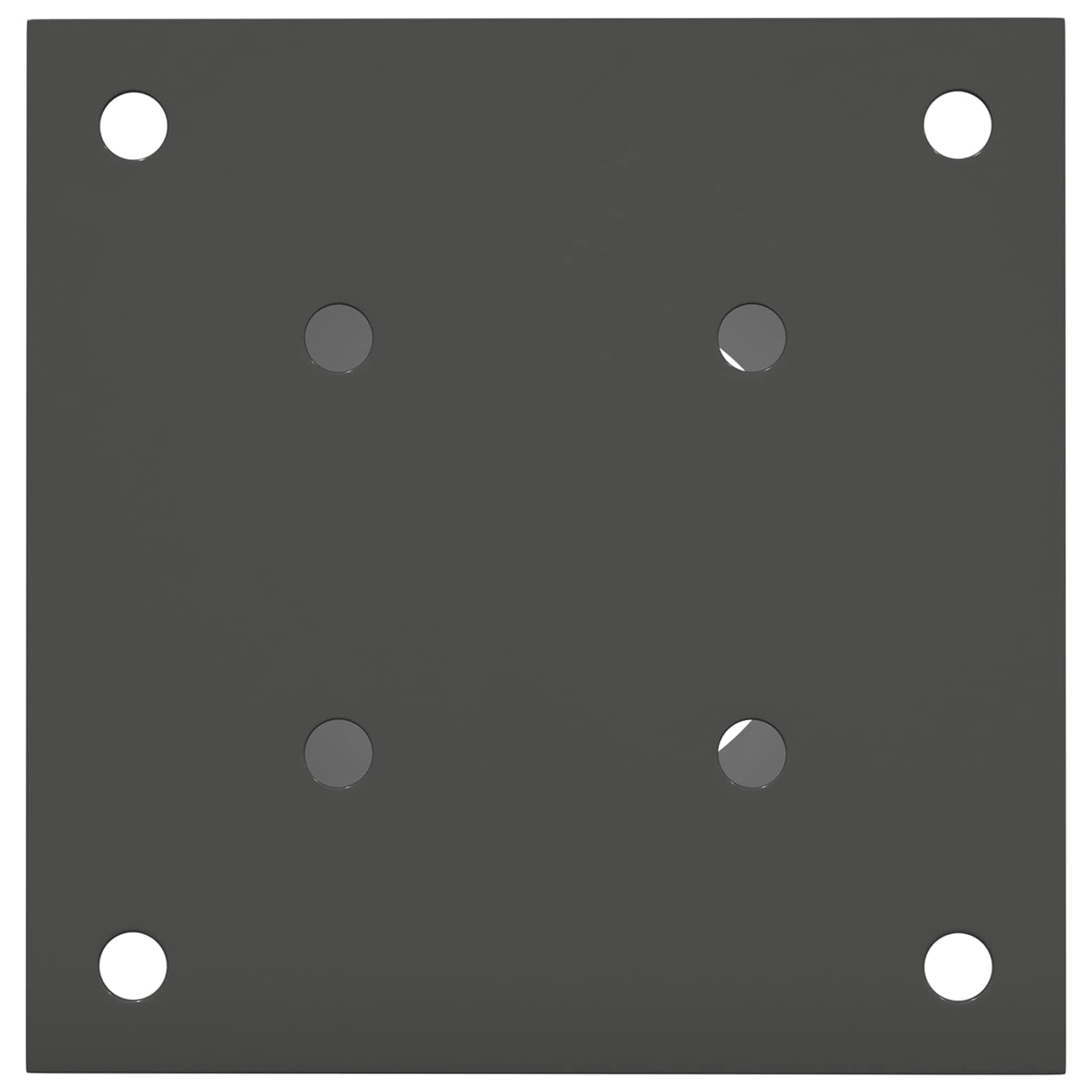 runder Bodenanker 4 Stk. Anthrazit 15 x 15 x 15 cm Metall