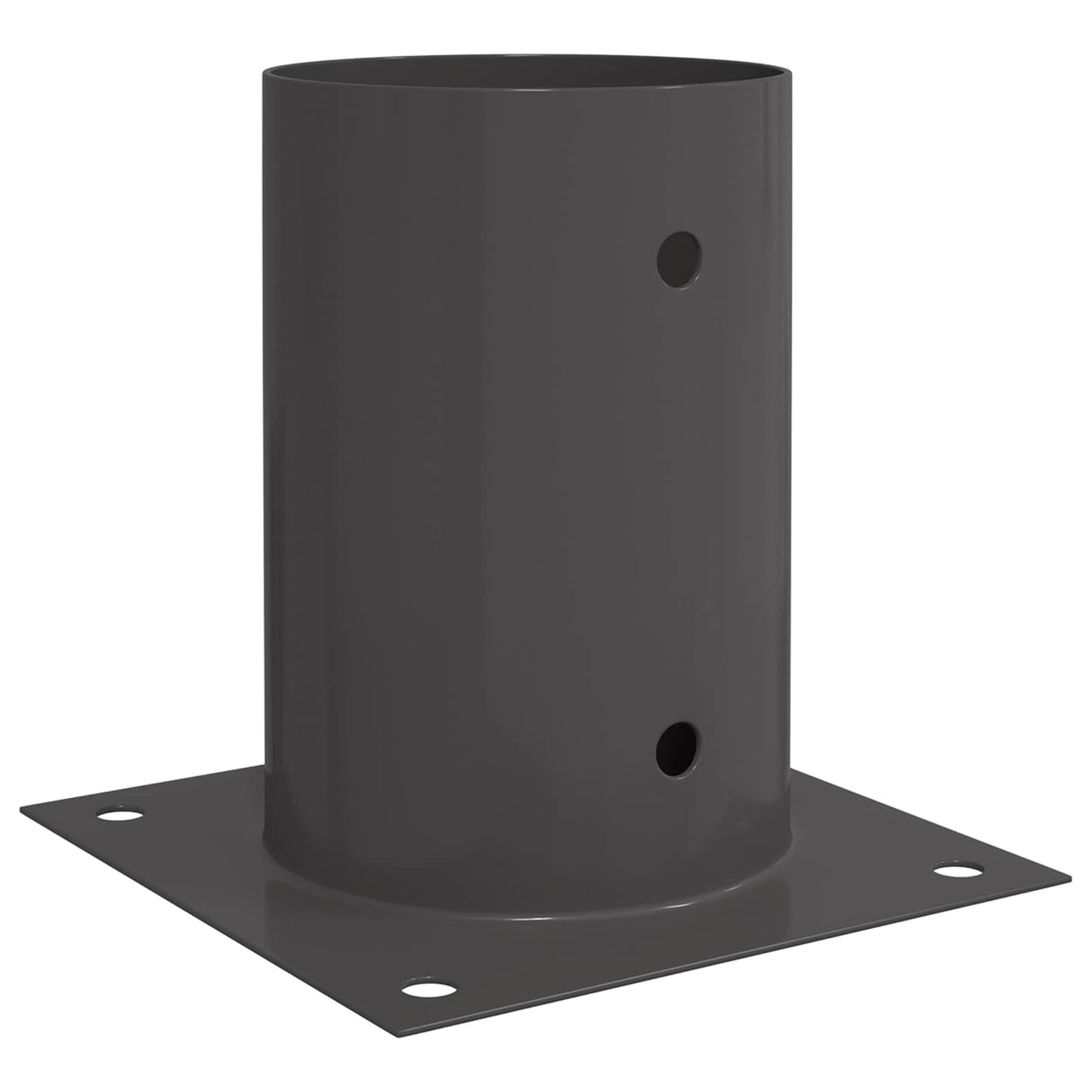 runder Bodenanker 12 Stk. Anthrazit 15 x 15 x 15 cm Metall