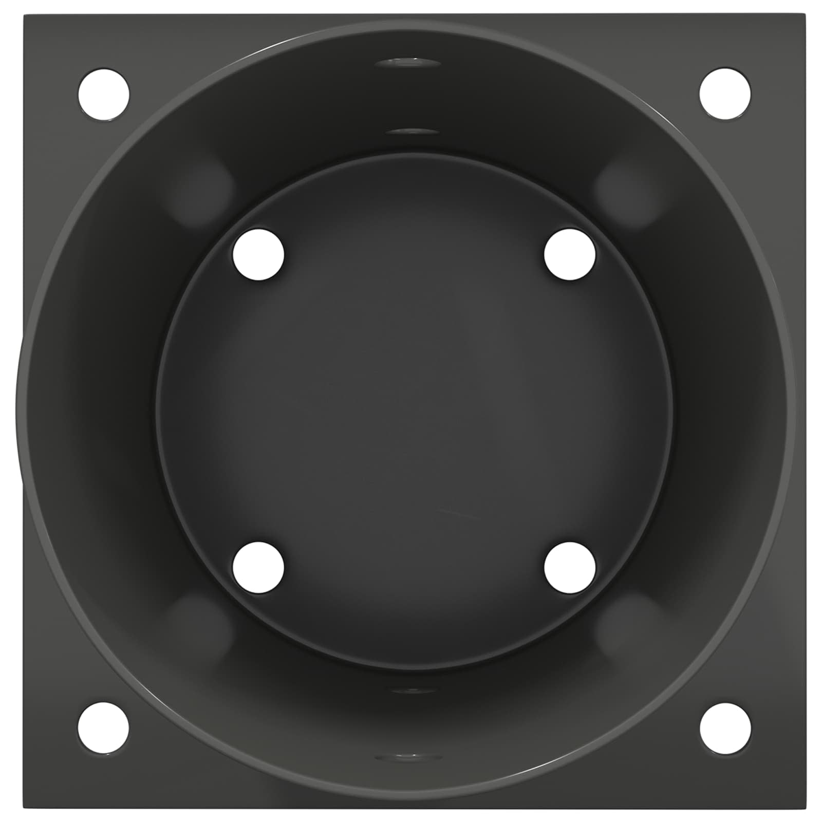 runder Bodenanker 12 Stk. Anthrazit 15 x 15 x 15 cm Metall