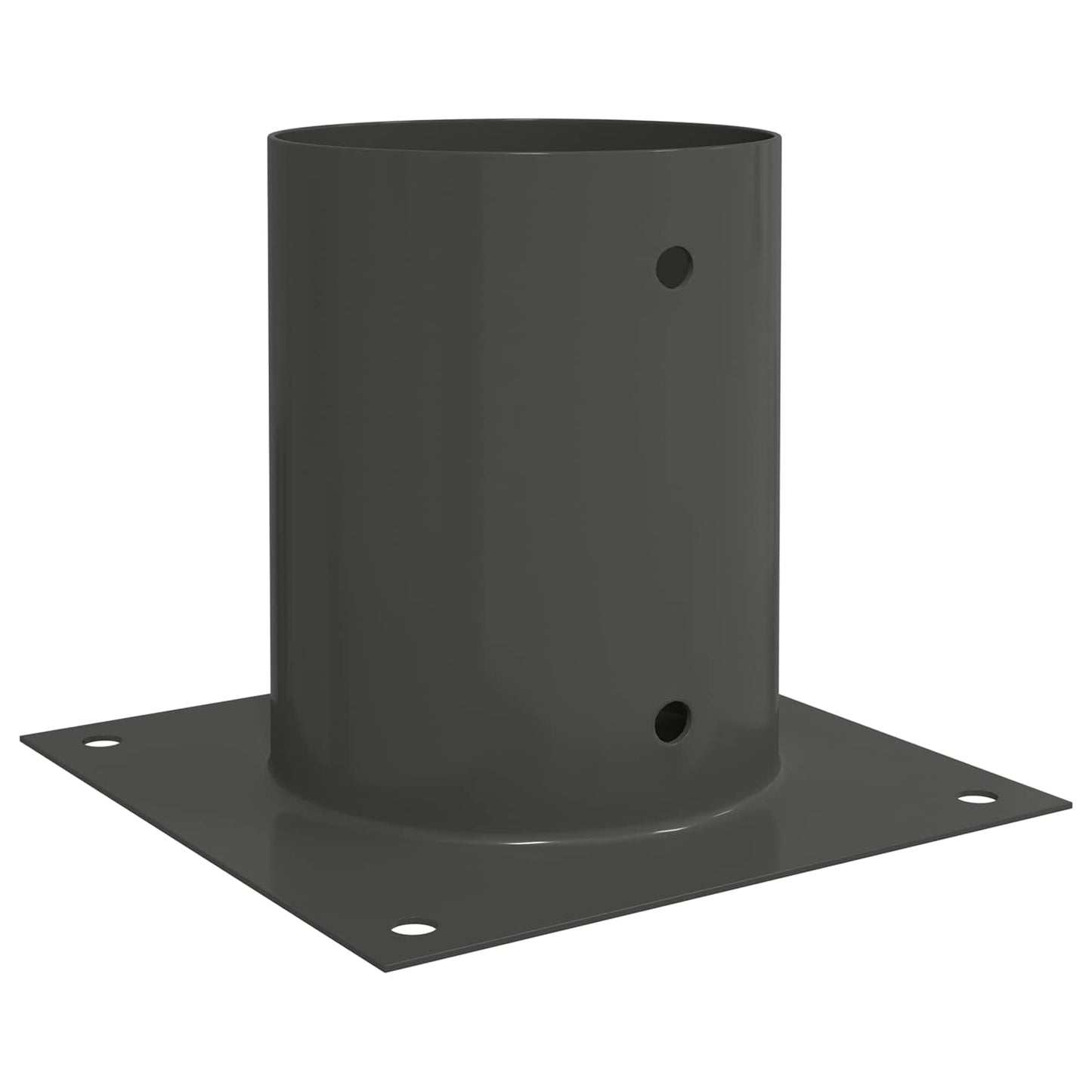 runder Bodenanker 12 Stk. Anthrazit 18 x 18 x 15 cm Metall