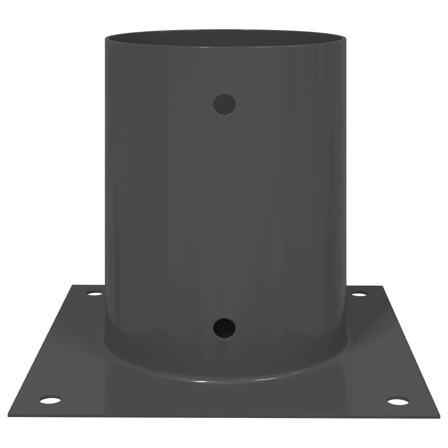 runder Bodenanker 12 Stk. Anthrazit 18 x 18 x 15 cm Metall