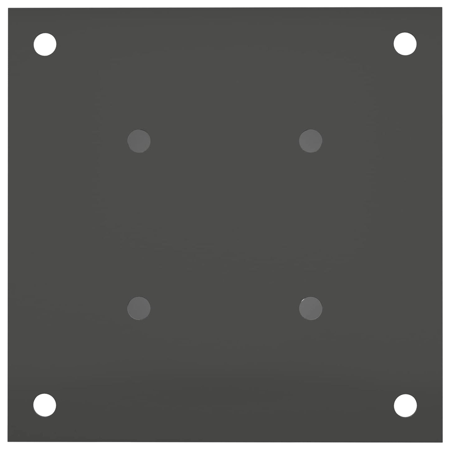 runder Bodenanker 12 Stk. Anthrazit 18 x 18 x 15 cm Metall