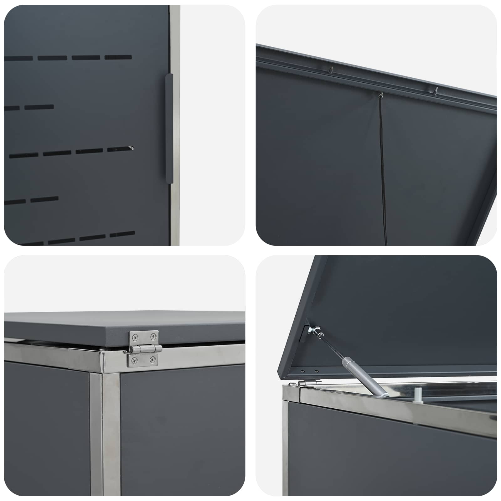 Rollbehälterlagerung for 1 Bin 240L Anthrazit