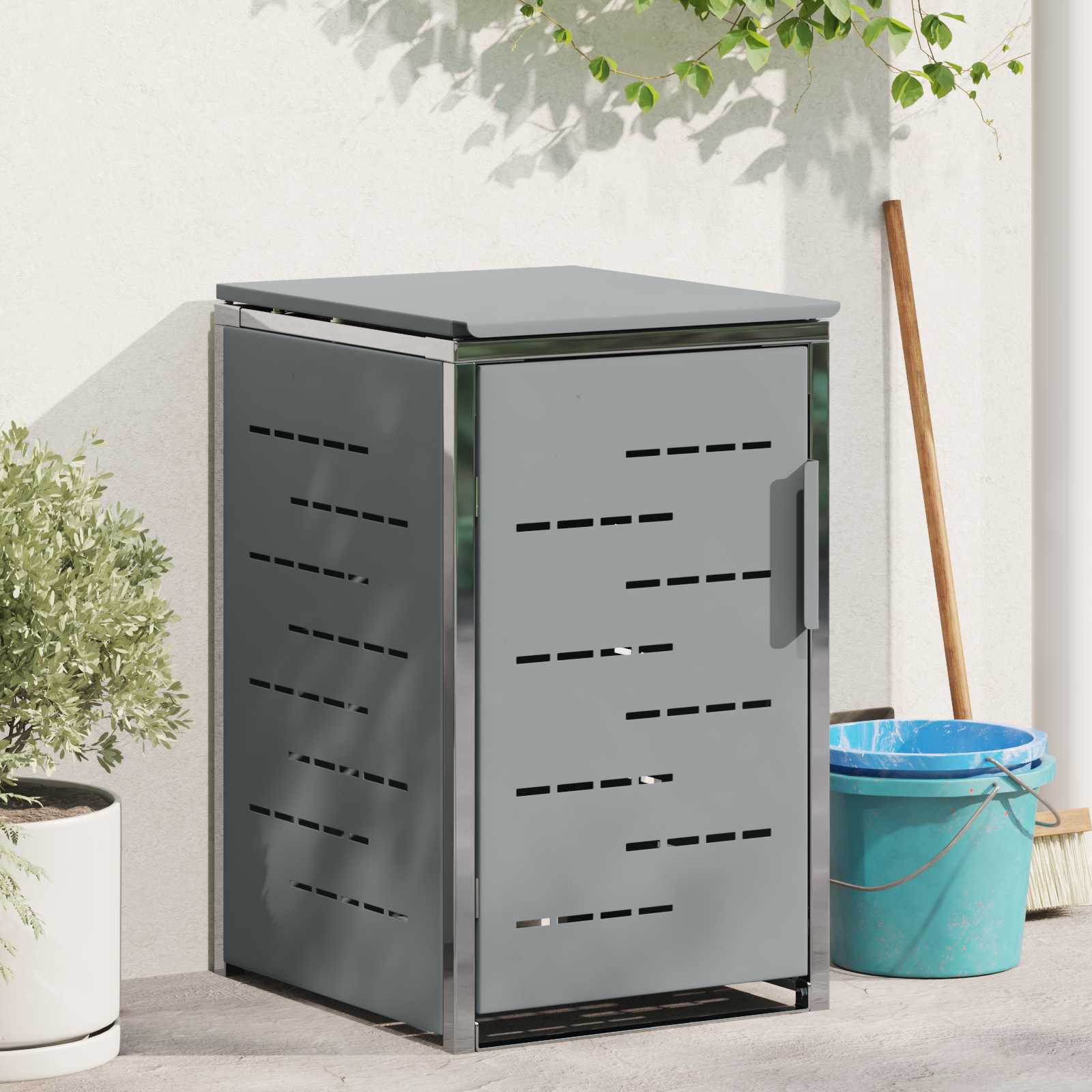 Rollbehälterlagerung für 1 Behälter 240L Grau