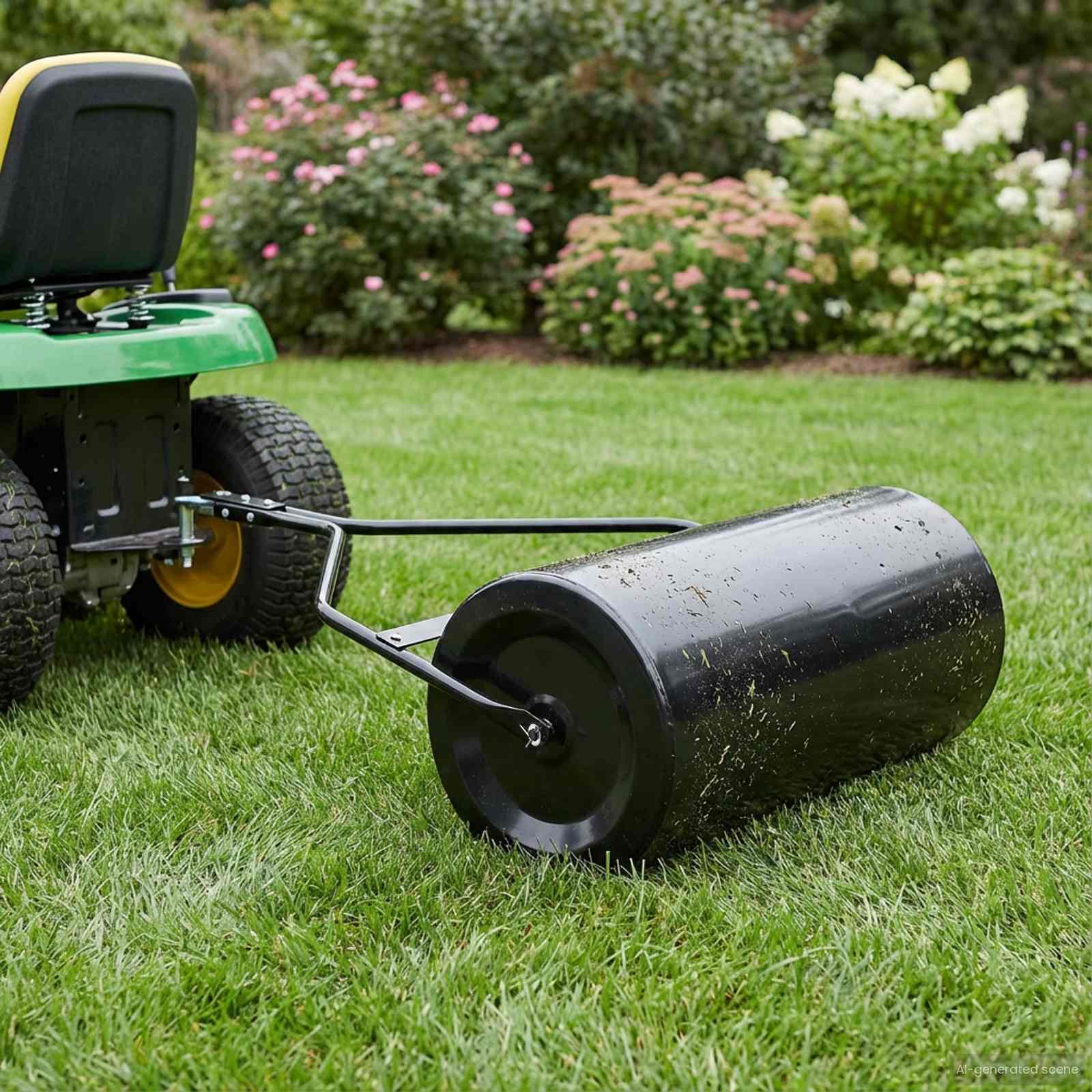 Garten-Rasenwalze 120 x 99 cm 110 L Eisen