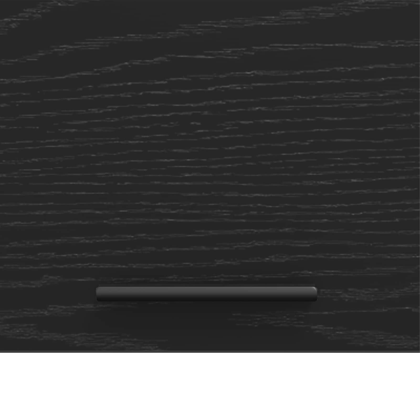 Waschmaschinen-Schrank Schwarz Eichen-Optik 67,5 x 68 x 200 cm