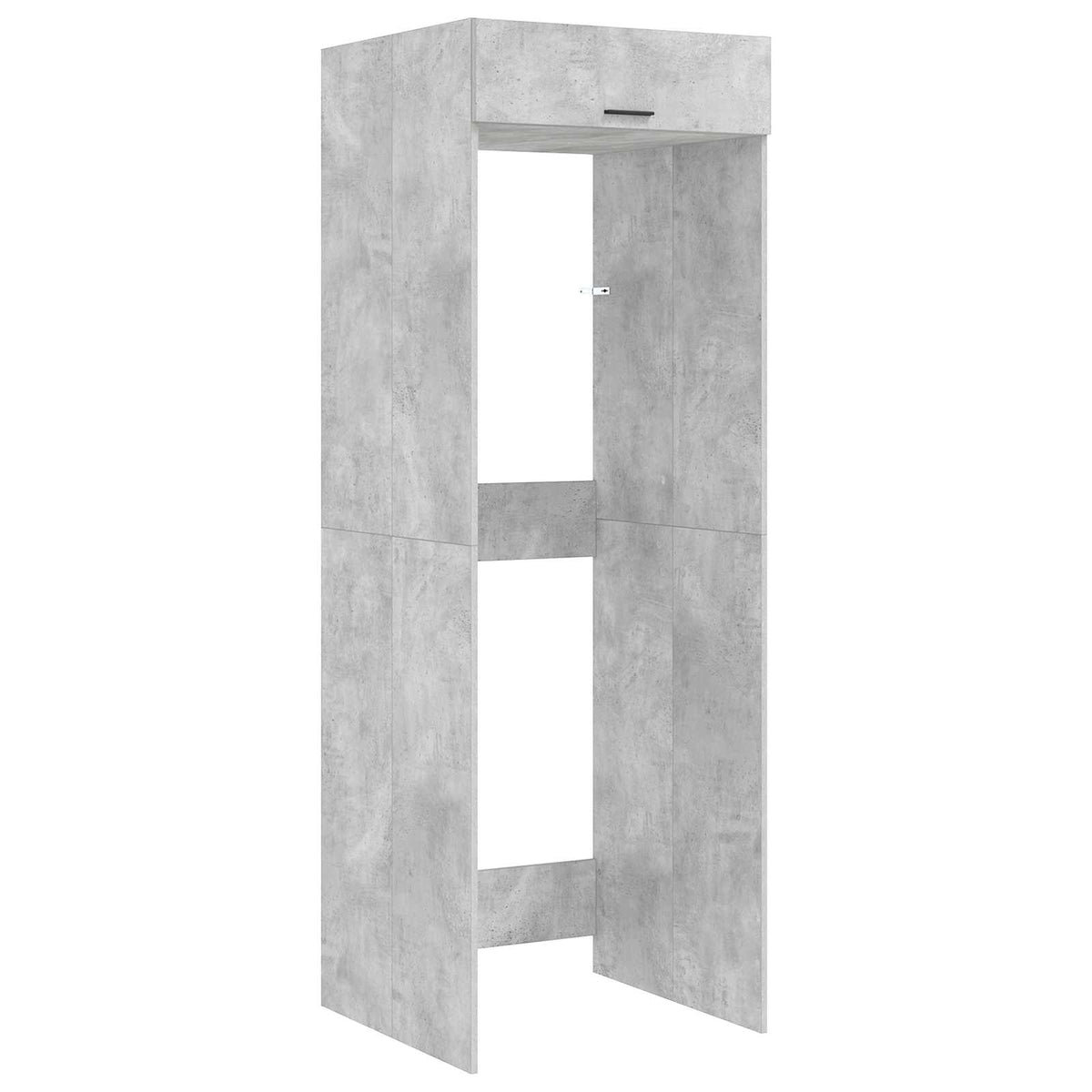 Waschmaschinen-Schrank Betongrau 67,5 x 68 x 200 cm