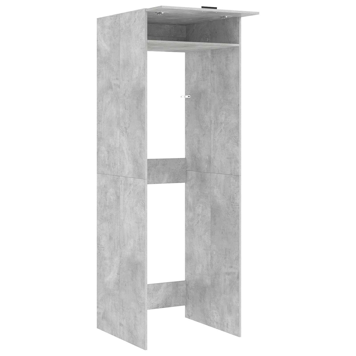 Waschmaschinen-Schrank Betongrau 67,5 x 68 x 200 cm