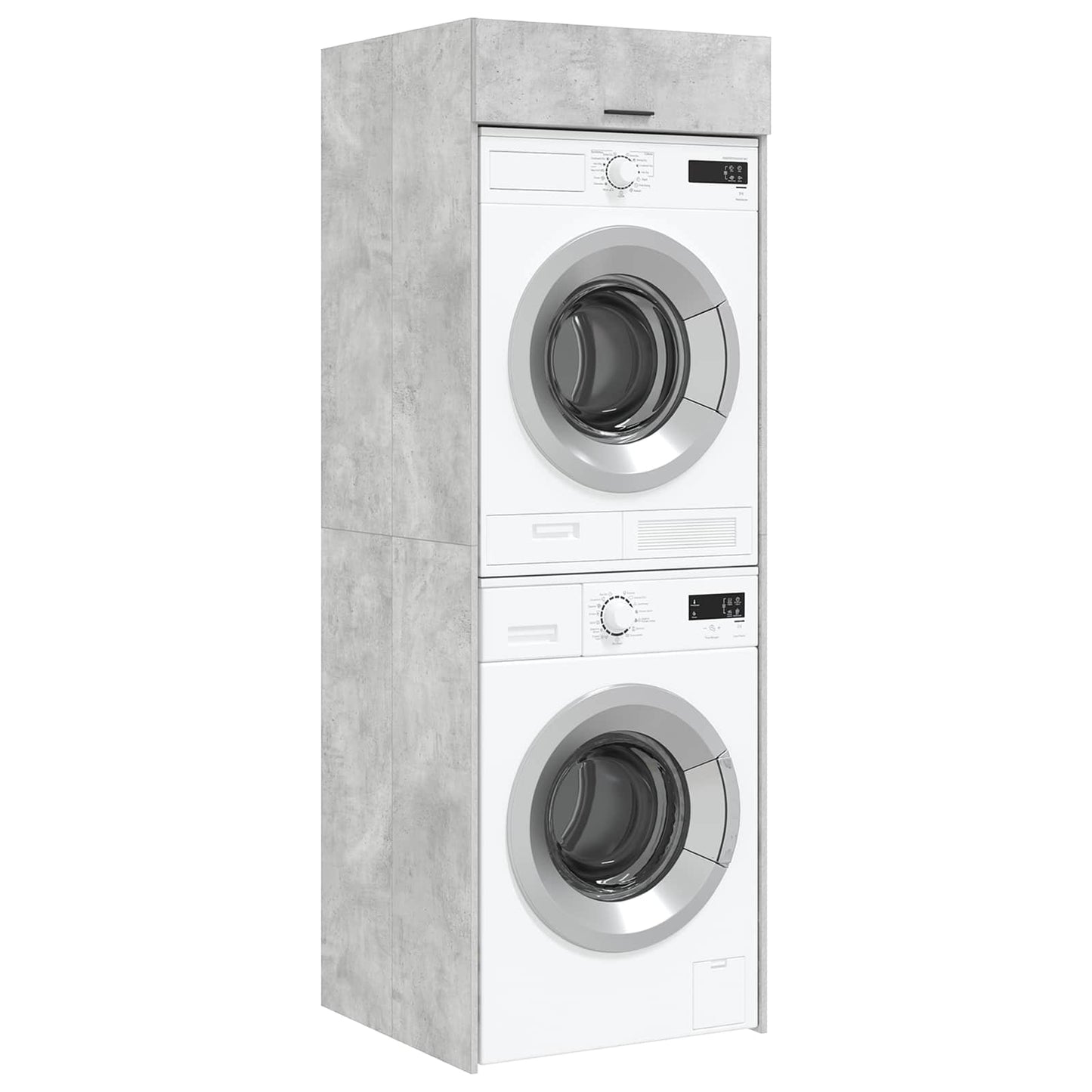 Waschmaschinen-Schrank Beton 67,5 x 68 x 200 cm Holzwerkstoff
