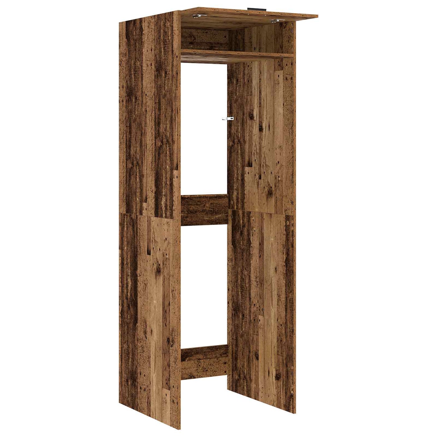 Waschmaschinen-Schrank Altholz 67,5 x 68 x 200 cm Holzwerkstoff