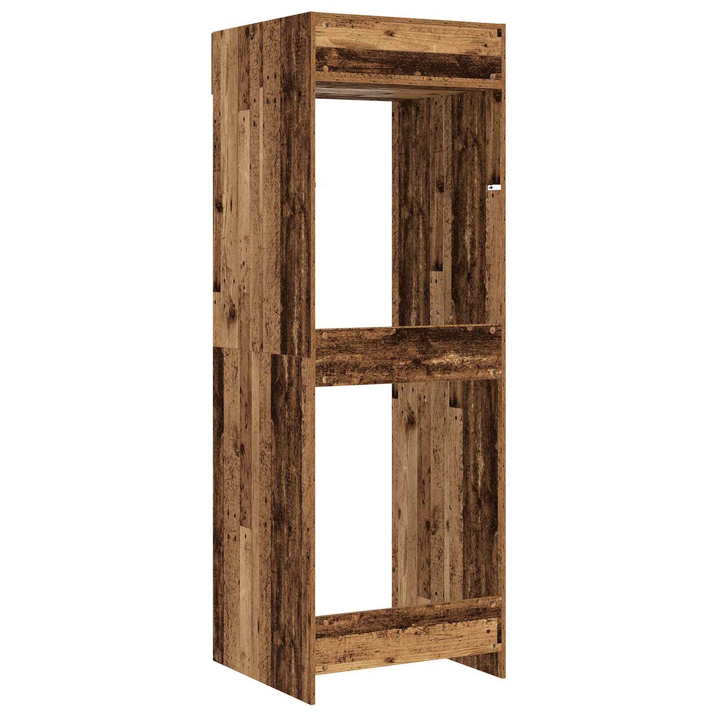 Waschmaschinen-Schrank Altholz 67,5 x 68 x 200 cm Holzwerkstoff