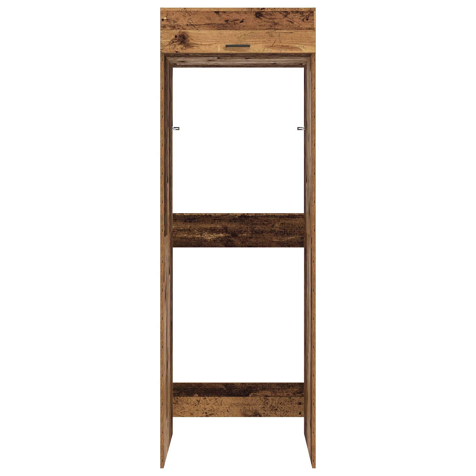 Waschmaschinen-Schrank Altholz 67,5 x 68 x 200 cm Holzwerkstoff