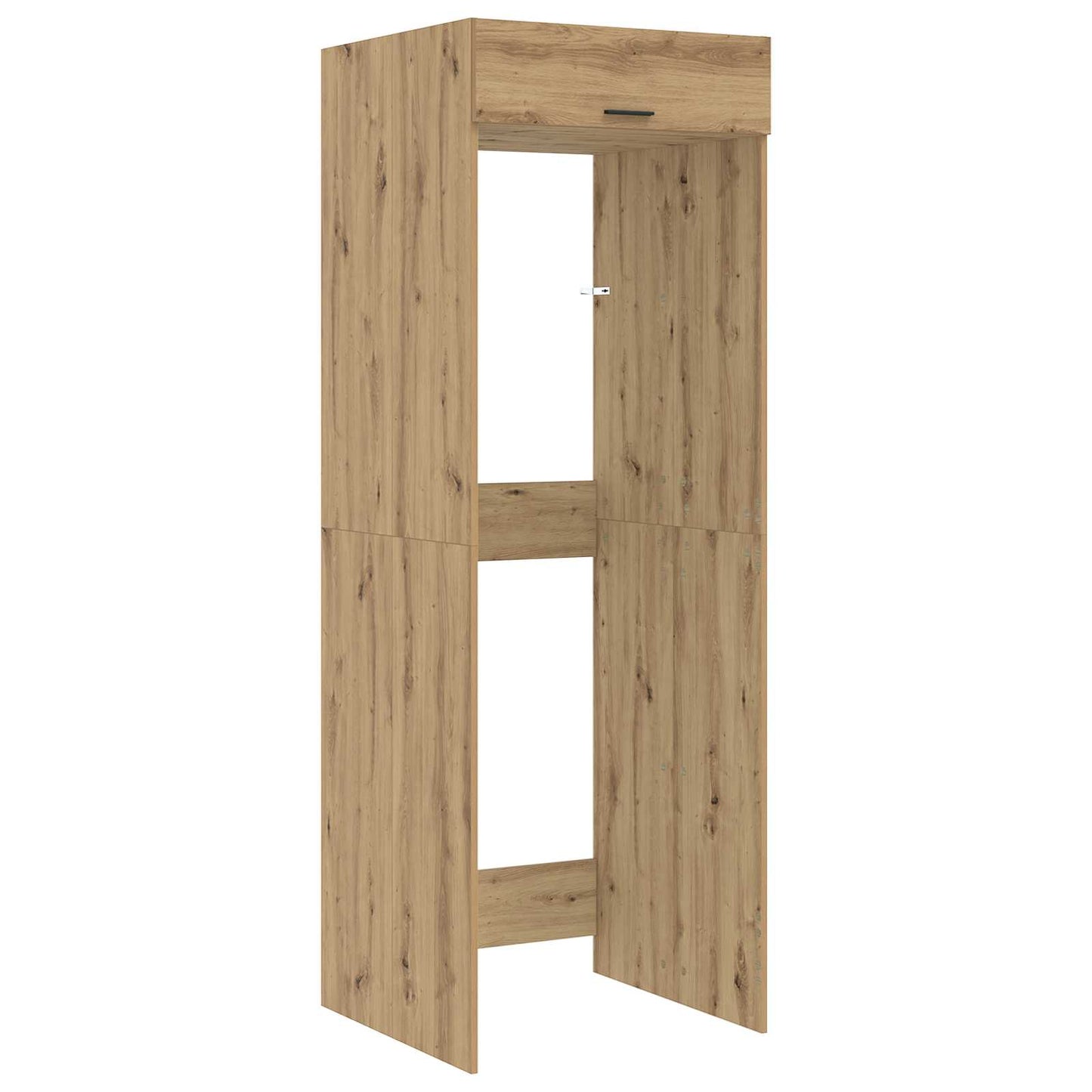Waschmaschinen-Schrank mit Tür Artisan-Eiche 67,5 x 68 x 200 cm