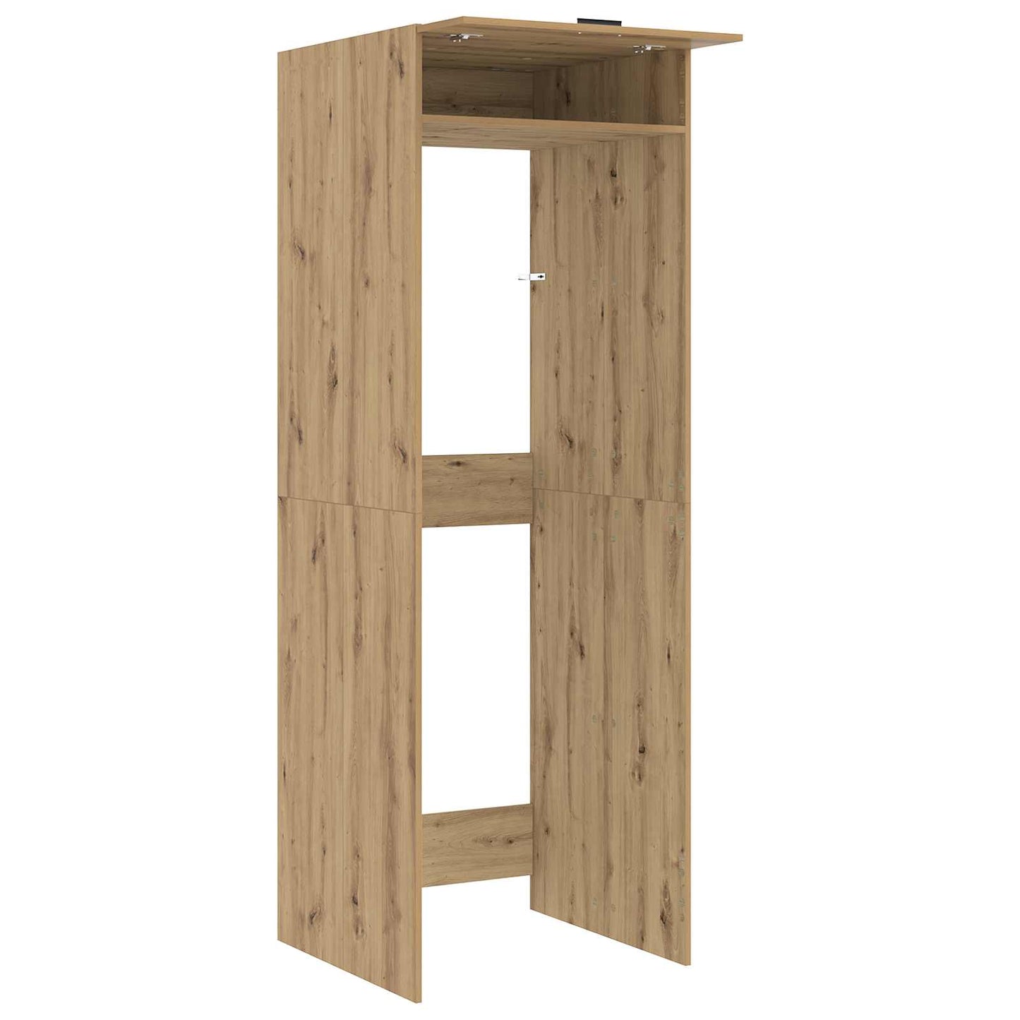 Waschmaschinen-Schrank mit Tür Artisan-Eiche 67,5 x 68 x 200 cm