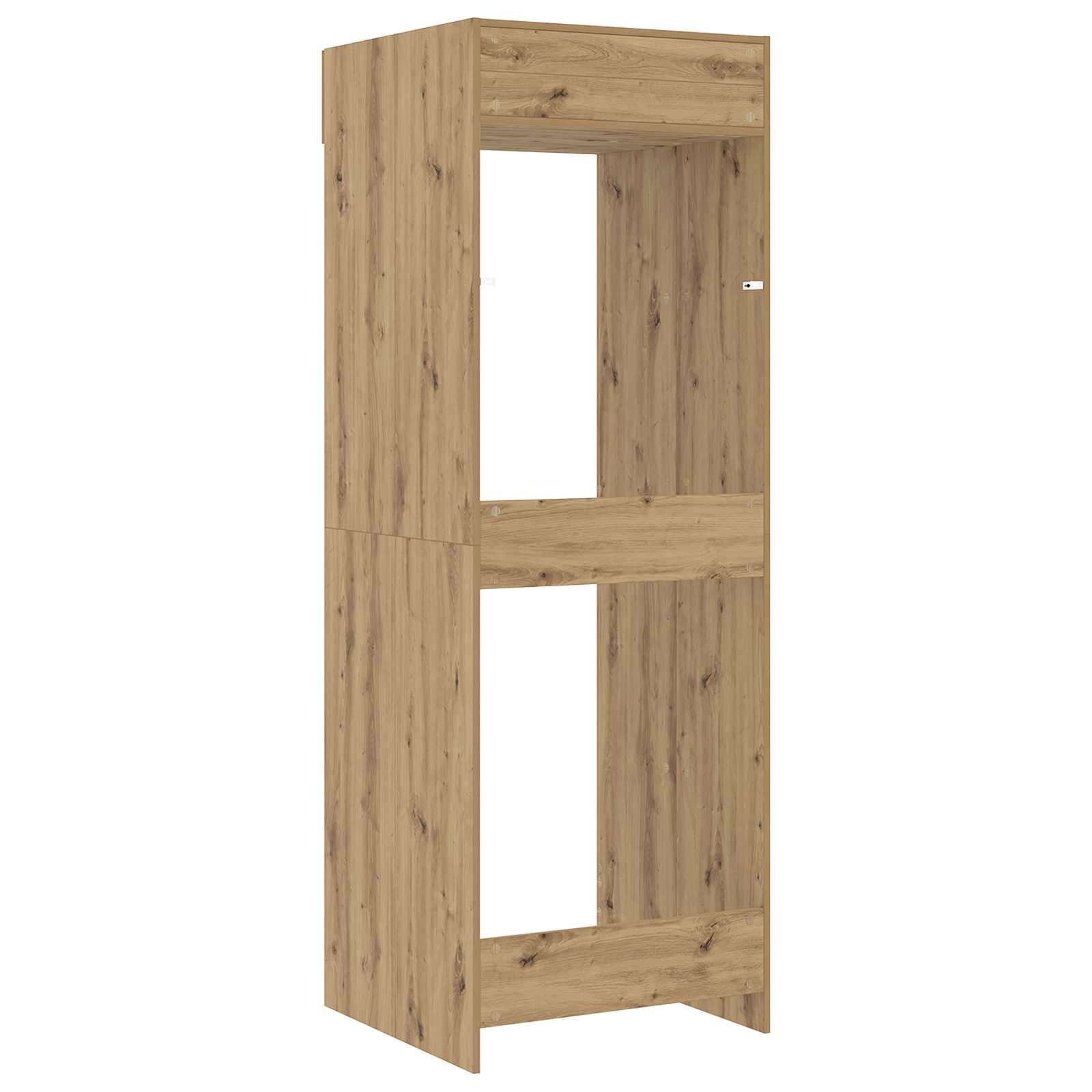 Waschmaschinen-Schrank mit Tür Artisan-Eiche 67,5 x 68 x 200 cm