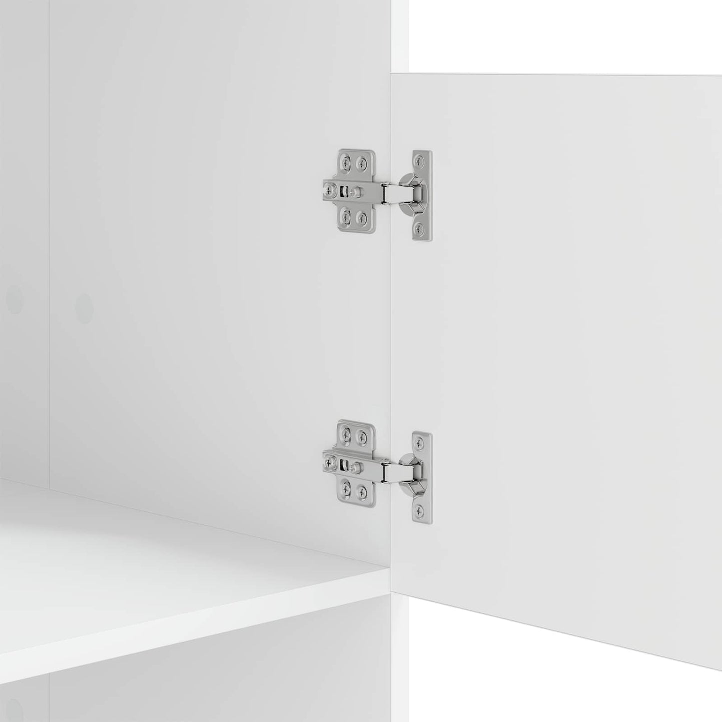 Wäscheschrank mit Speicher Weiß 50 x 68 x 162 cm Holzwerkstoff