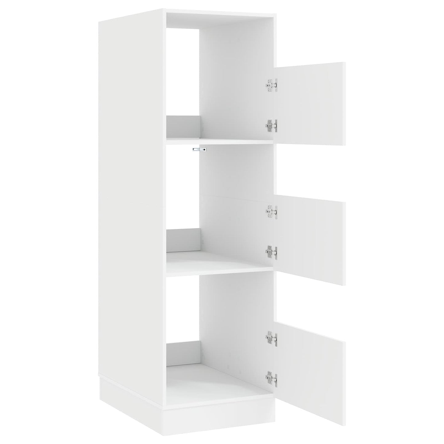 Wäscheschrank mit Speicher Weiß 50 x 68 x 162 cm Holzwerkstoff