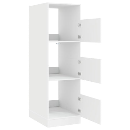 Wäscheschrank mit Speicher Weiß 50 x 68 x 162 cm Holzwerkstoff
