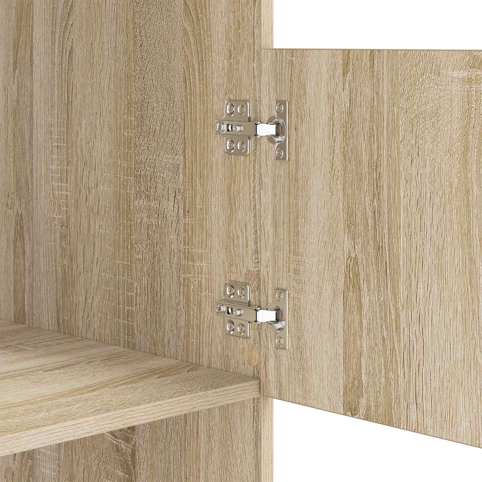 Wäscheschrank mit Tür Sonoma 50 x 68 x 162 cm Holzwerkstoff