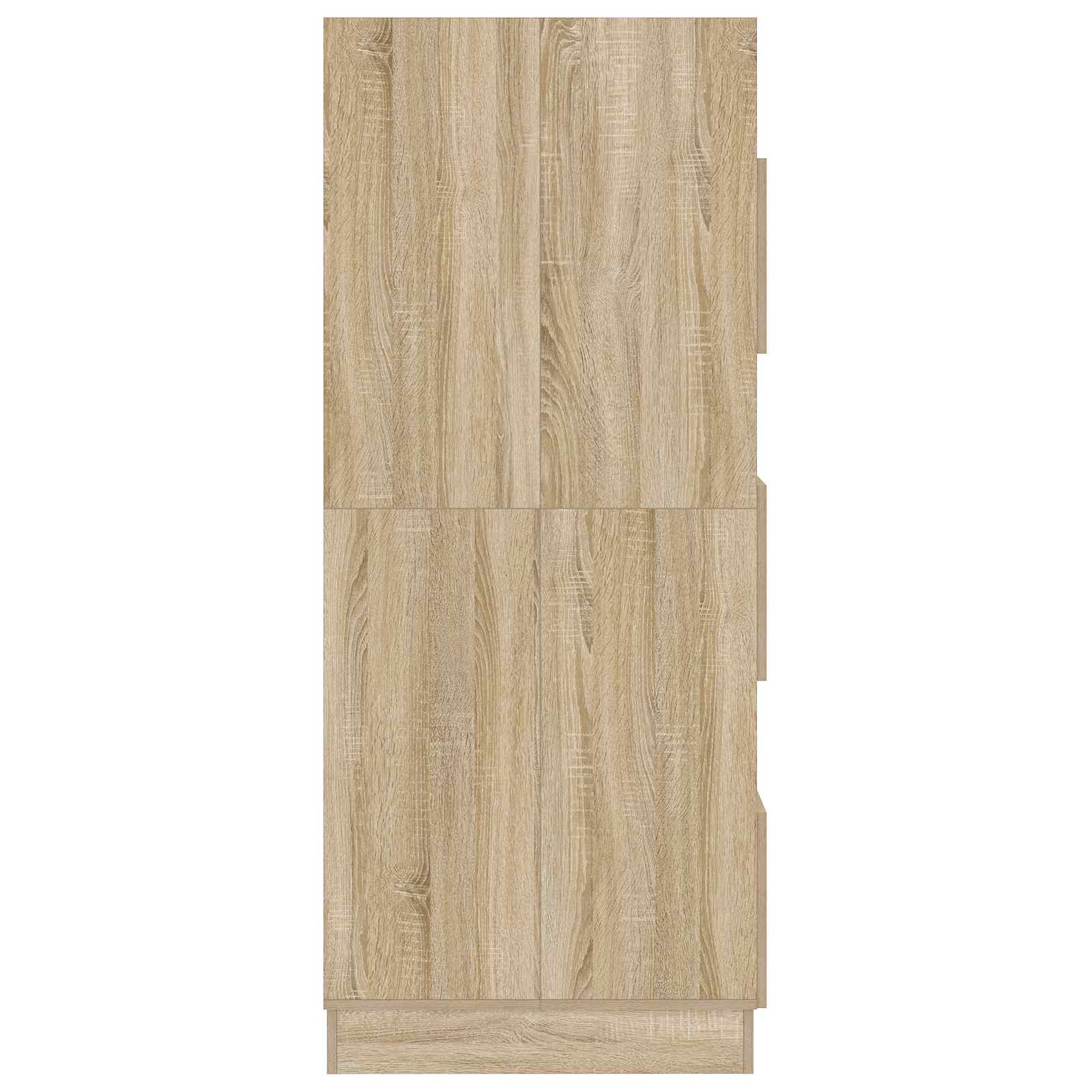 Wäscheschrank mit Tür Sonoma 50 x 68 x 162 cm Holzwerkstoff
