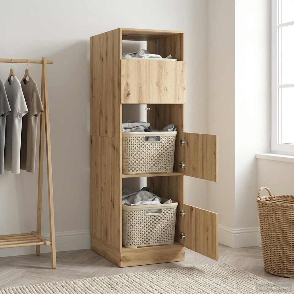Wäscheschrank Artisan-Eiche 50 x 68 x 162 cm Holzwerkstoff