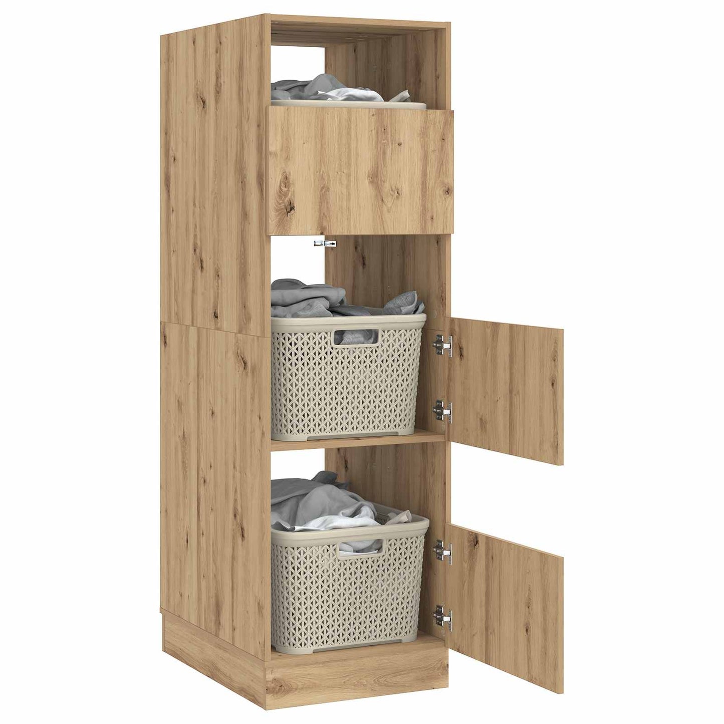 Wäscheschrank Artisan-Eiche 50 x 68 x 162 cm Holzwerkstoff