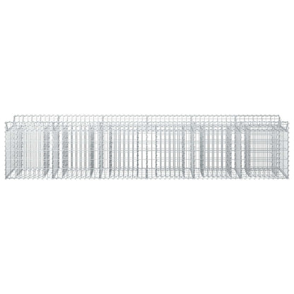 Gabionen-Hochbeet 2 stk. 300 x 50 x 60 cm Verzinkter Stahl