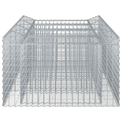 Gabionen-Hochbeet 2 stk. 200 x 100 x 60 cm Verzinkter Stahl