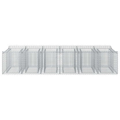 Gabionen-Hochbeet 2 stk. 300 x 100 x 60 cm Verzinkter Stahl