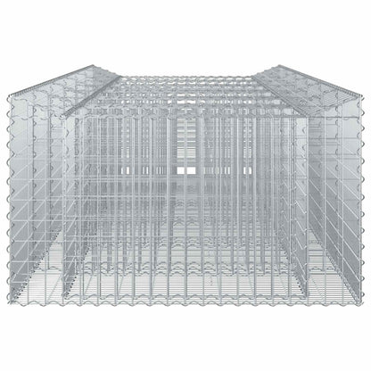 Gabionen-Hochbeet 2 stk. 300 x 100 x 60 cm Verzinkter Stahl