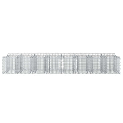 Gabionen-Hochbeet 3 stk. 400 x 100 x 60 cm Verzinkter Stahl