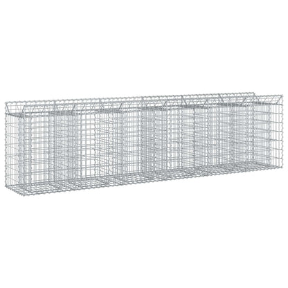 Gabionen-Hochbeet 2 stk. 300 x 50 x 80 cm Verzinkter Stahl