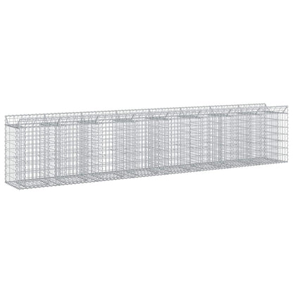 Gabionen-Hochbeet 3 stk. 400 x 50 x 80 cm Verzinkter Stahl