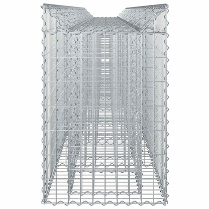 Gabionen-Hochbeet 3 stk. 400 x 50 x 80 cm Verzinkter Stahl
