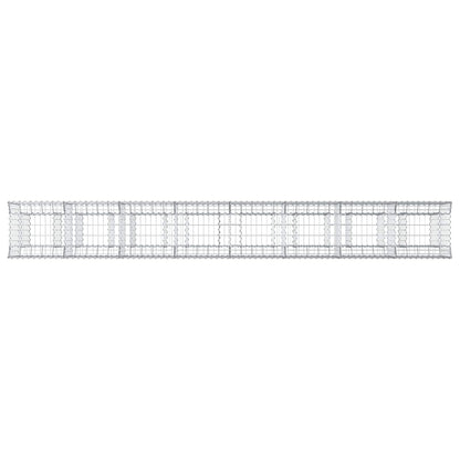 Gabionen-Hochbeet 3 stk. 400 x 50 x 80 cm Verzinkter Stahl